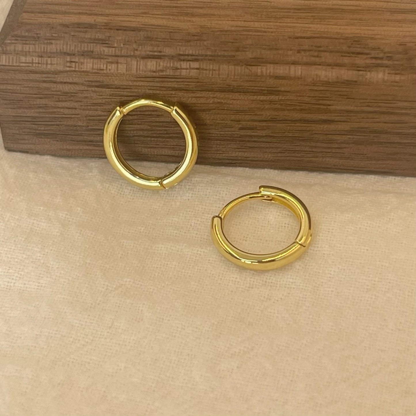 6-15mm Stainless Steel Earring Minimalist Classic Round Gold Color Earring for Women Men Tiny Huggie Hoop Rock  Jewelry Gift