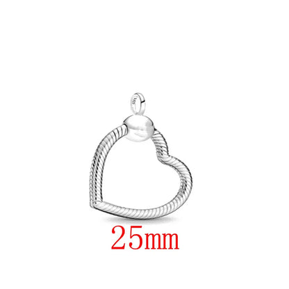 New Love Heart Zircon Pendant Necklace Original DIY Women Key chain Jewelry Decoration Bracelet Accessories Charm Beads
