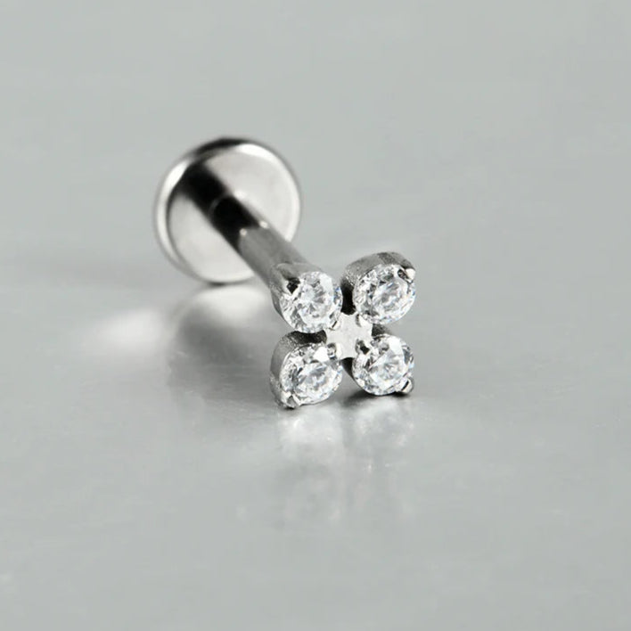 Titanium Flower Stud