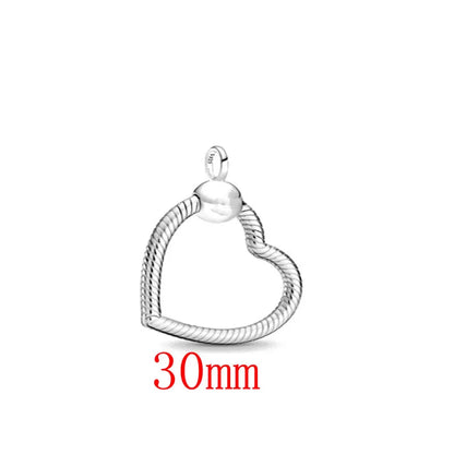 New Love Heart Zircon Pendant Necklace Original DIY Women Key chain Jewelry Decoration Bracelet Accessories Charm Beads