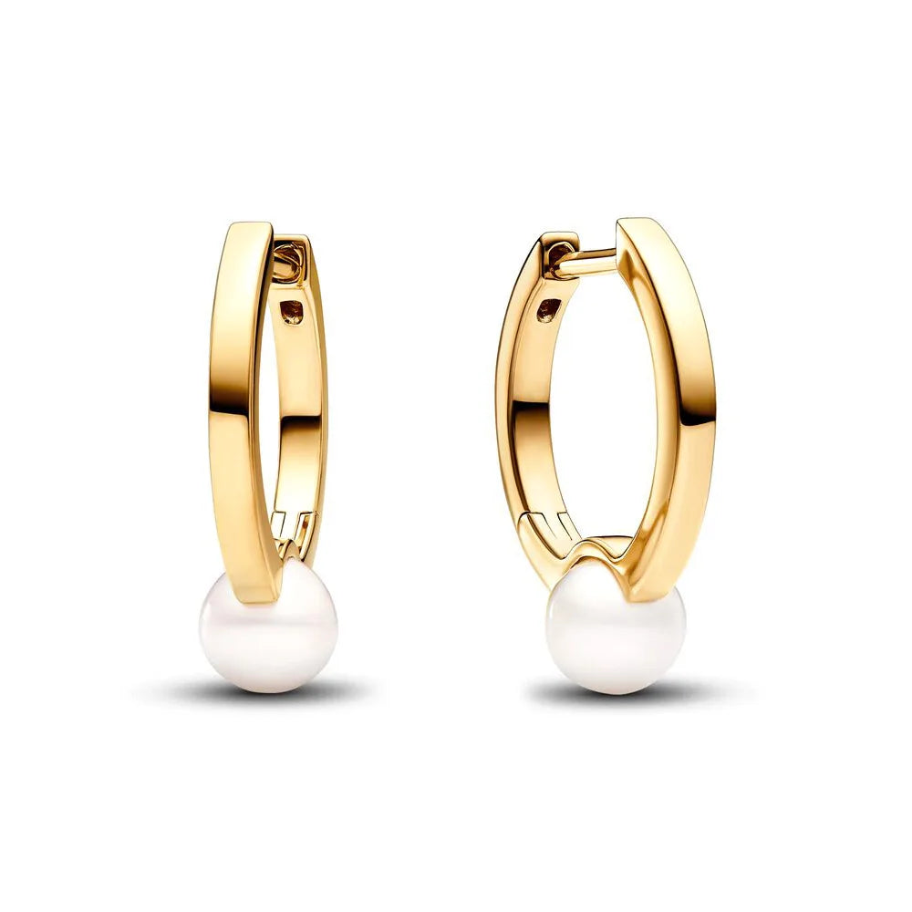 925 Silver Hoop Infinite Love Earrings Blue Flower White Stone Golden Round Heart Shape Pendant Earrings For Women DIY Jewelry