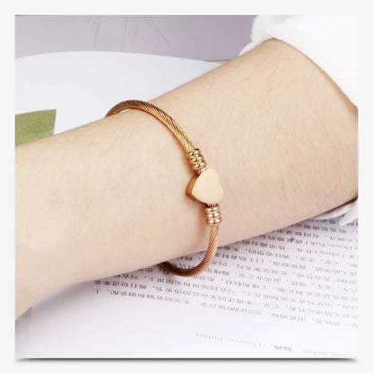 Stainless Steel Rose Gold Bangle