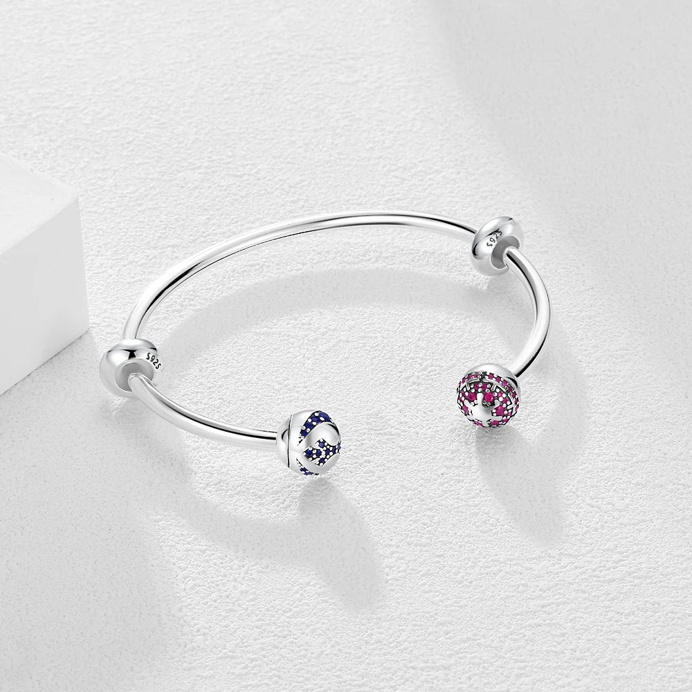 Stainless Steel Bead Bangle Bracelet