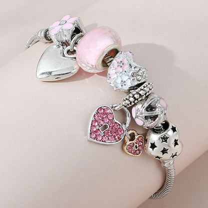 Bracelet multi-éléments en perles pour femme, accessoire de bijouterie, idéal pour un usage quotidien, une fête ou des vacances, 1 pièce -005