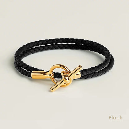 MOONLIGHT Classic Leather Doublelayer Bracelets for Woman High Quality Bracelet Fashion Couple Jewelry Gifts 11 Colors Wholesale