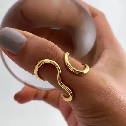 Open Skeleton Snake Ring