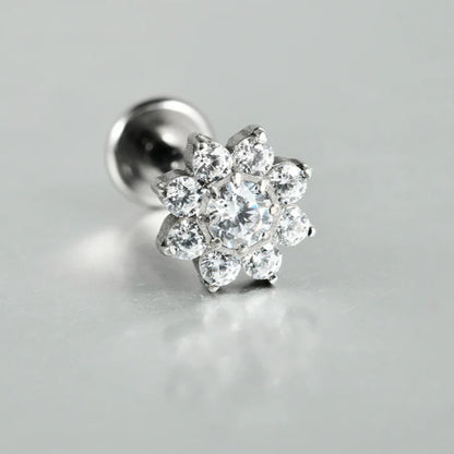 Titanium Flower Stud