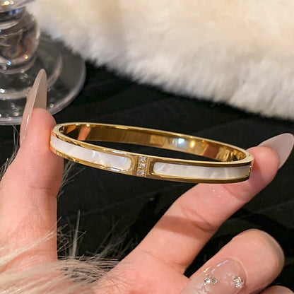 Gold Rhinestone Bracelets / Bangles