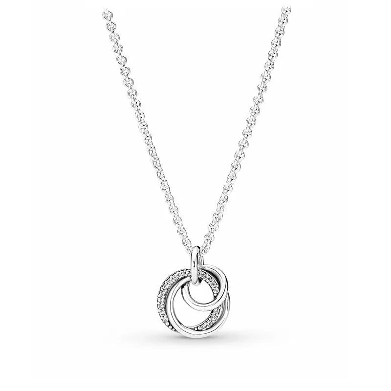 New Love Heart Zircon Pendant Necklace Original DIY Women Key chain Jewelry Decoration Bracelet Accessories Charm Beads