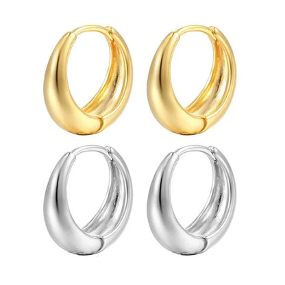 New Fashion Stainless Steel Women's Water droplets Earrings Titanium Needle18K Gold Plated Earrings  Jewelry Christmas Gift