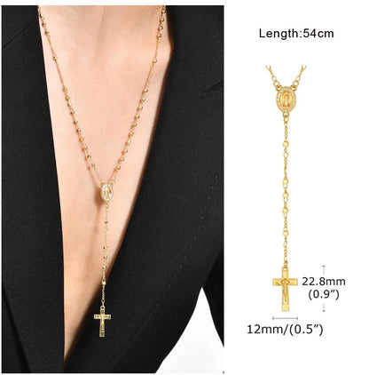 Beaded Long Chain Y Shape Necklace For Women, Minimalist Drop Bar Pendant Choker Necklaces, Clavicle Chain Jewelry